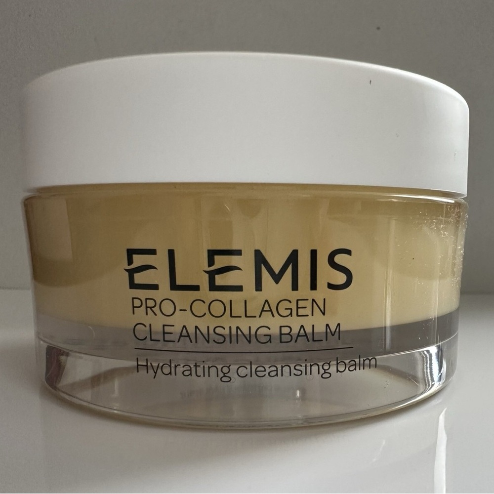 ELEMIS Pro-Collagen Hydrating Cleansing Balm travel size - White & Pale Yellow
